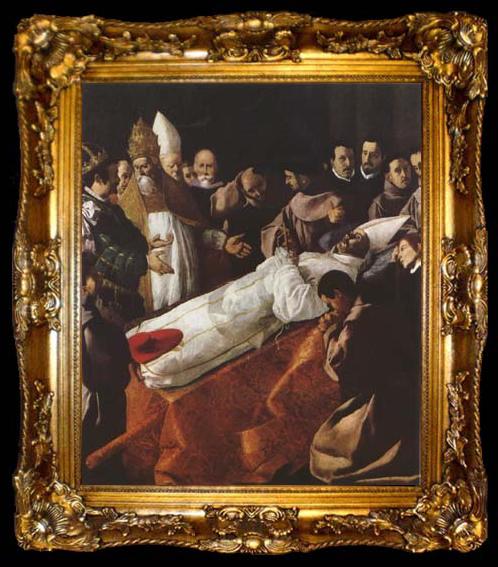 framed  Francisco de Zurbaran The Death of St Bonaventura (mk08), ta009-2